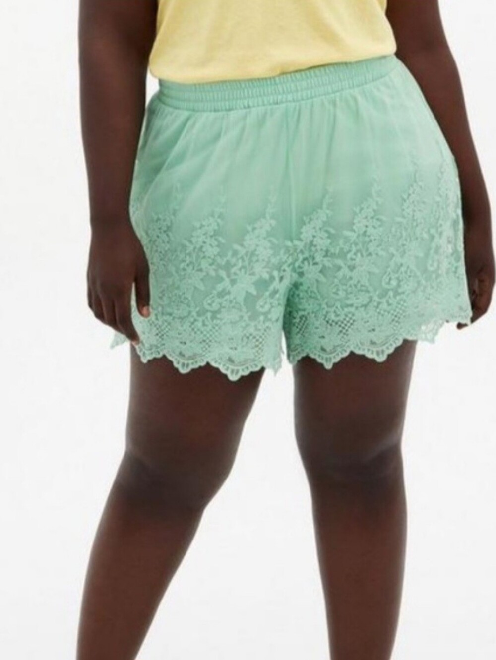 Torrid Mint Lace Shorts